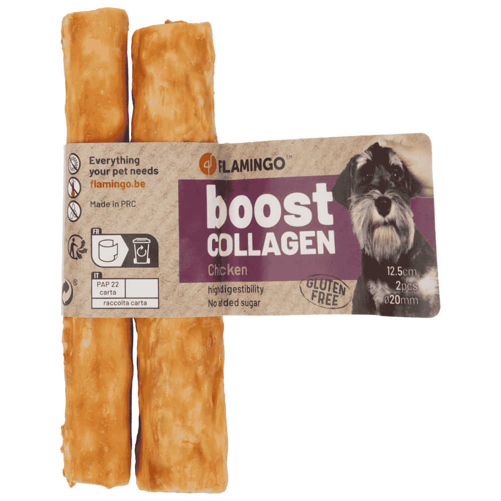 Flamingo Boost Palitos con Pollo y Colágeno Snack Natural para Perros FLAMINGO Mascotas-Ávila