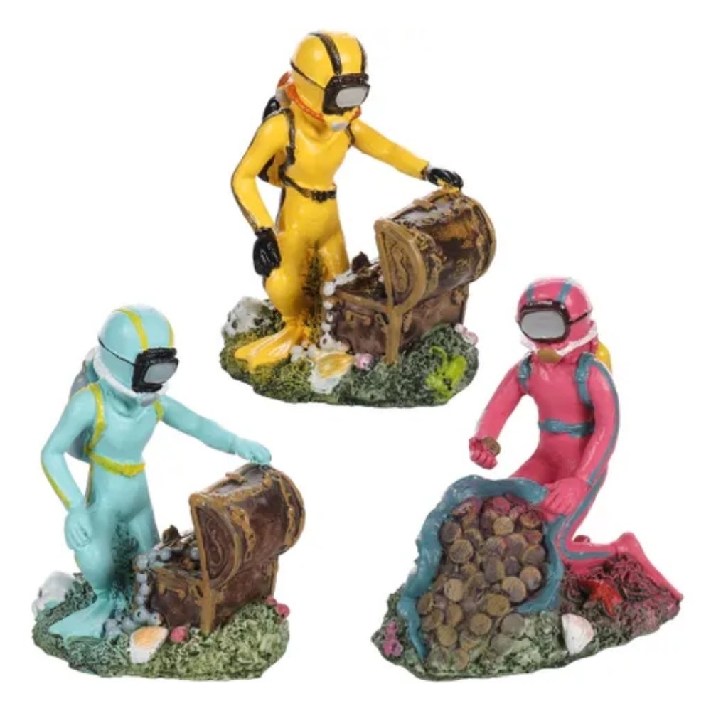 Flamingo Buzo Tesoro Decoración para Acuarios 1 ud FLAMINGO Mascotas-Ávila