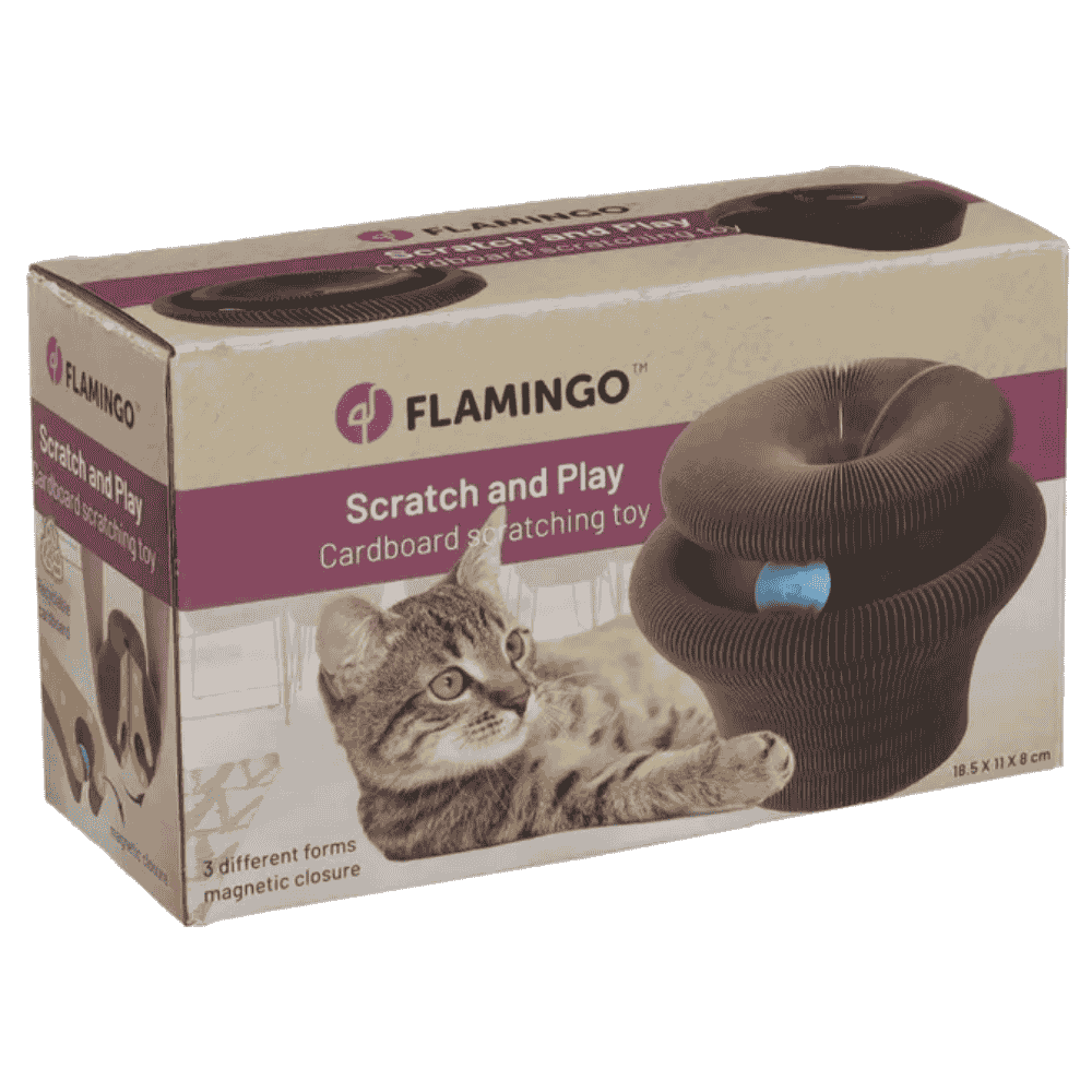 Flamingo Cama Juguete Rascador 18,5x11x8cm para Gatos FLAMINGO Mascotas-Ávila
