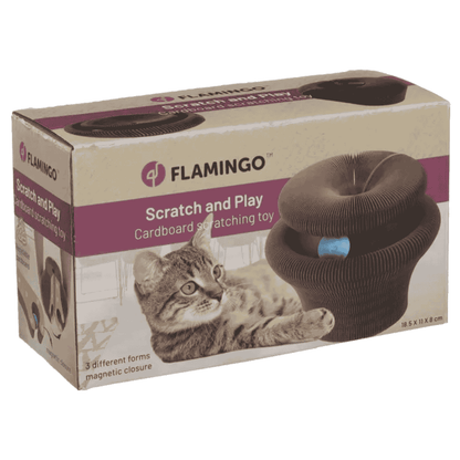 Flamingo Cama Juguete Rascador 18,5x11x8cm para Gatos FLAMINGO Mascotas-Ávila