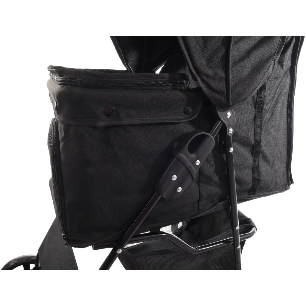 Flamingo Cochecito para Perro Carrito Buggy Negro 46x81,5x98cm FLAMINGO Mascotas-Ávila