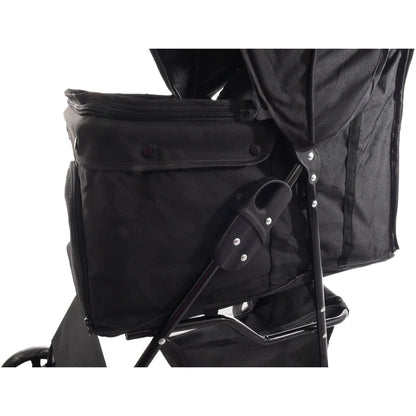 Flamingo Cochecito para Perro Carrito Buggy Negro 46x81,5x98cm FLAMINGO Mascotas-Ávila