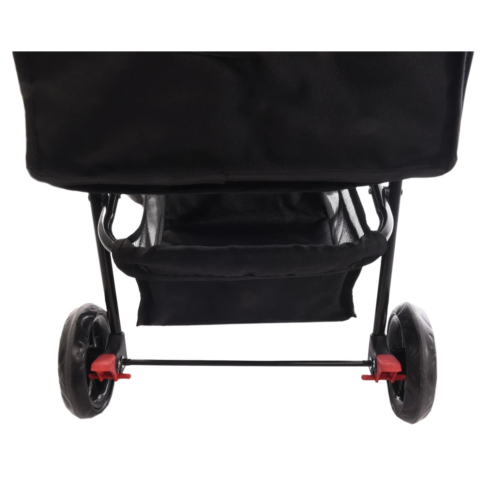 Flamingo Cochecito para Perro Carrito Buggy Negro 46x81,5x98cm FLAMINGO Mascotas-Ávila