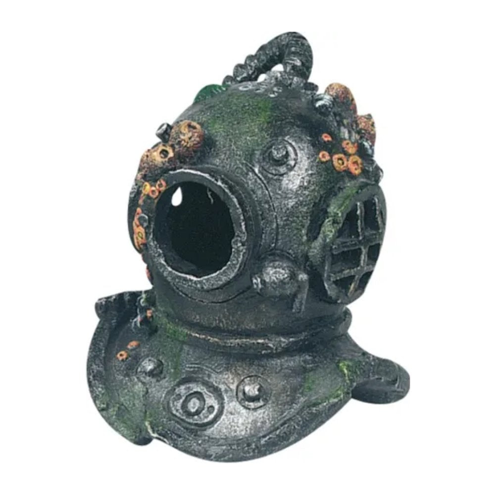 Flamingo Cousteau Casco de Buceo Gris Decoración para Acuarios FLAMINGO Mascotas-Ávila