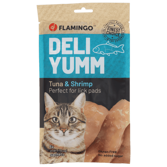 Flamingo Deli Yumm Paté Atún y Camarones Snack Líquido para Gatos FLAMINGO Mascotas-Ávila