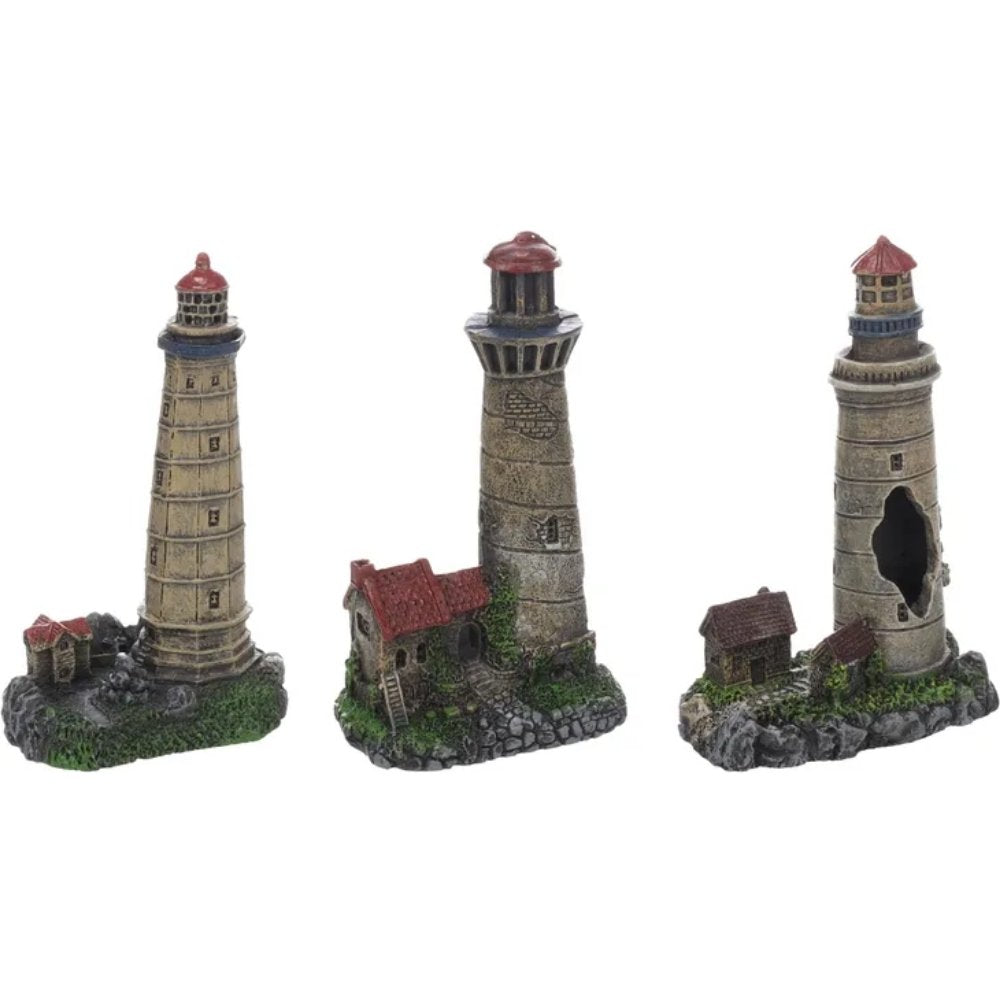 Flamingo Faro con Casa Decoración para Acuarios 1 ud FLAMINGO Mascotas-Ávila