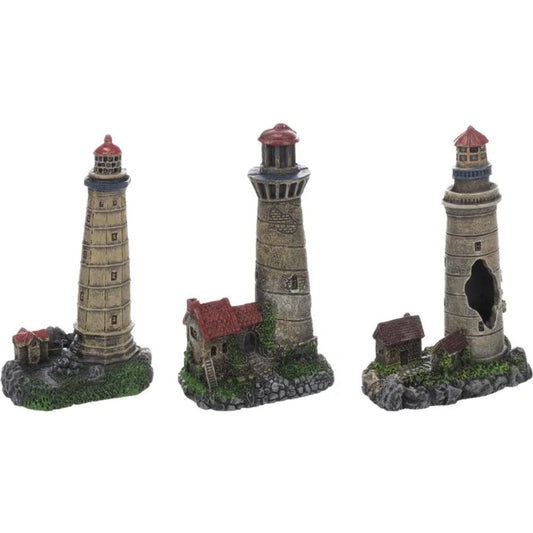 Flamingo Faro con Casa Decoración para Acuarios 1 ud FLAMINGO Mascotas-Ávila