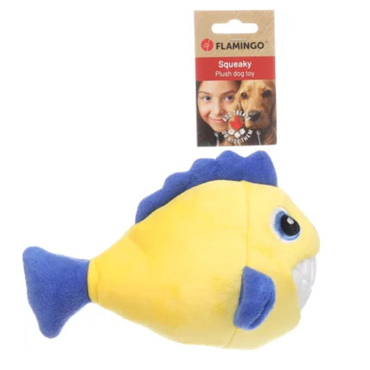 Pez Payaso Amarillo Flamingo Gebla Juguete para Perros para Rellenar de Snacks FLAMINGO Mascotas-Ávila