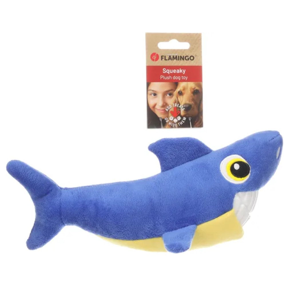 Tiburón Azul Flamingo Gebla Juguete para Perros para Rellenar de Snacks FLAMINGO Mascotas-Ávila