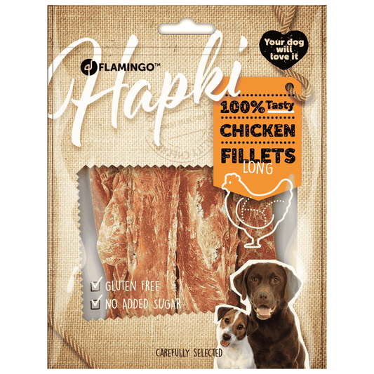 Flamingo Hapki Filetes Largos de Pollo Snack para Perros FLAMINGO Mascotas-Ávila
