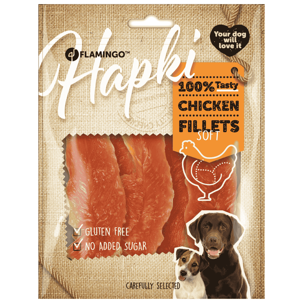 Flamingo Hapki Snack Blando Filete de Pollo para Perros FLAMINGO Mascotas-Ávila