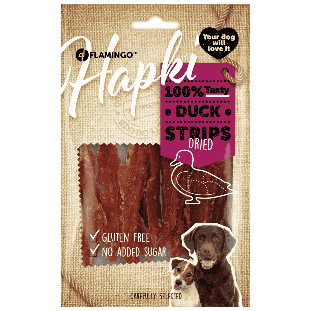 Flamingo Hapki Tiras de Pato Snack para Perros FLAMINGO Mascotas-Ávila