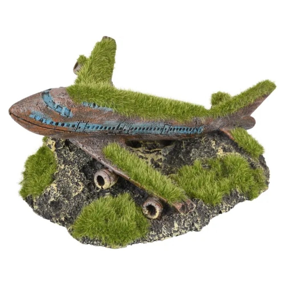 Flamingo Kozma Avión Hundido con Musgo Decoración para Acuarios FLAMINGO Mascotas-Ávila