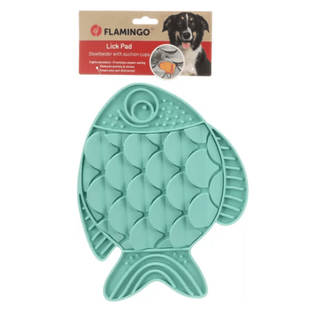 Nunu (30x24cm) Flamingo Lick Pad Slow para Perros | Comedero Antivoracidad FLAMINGO Mascotas-Ávila