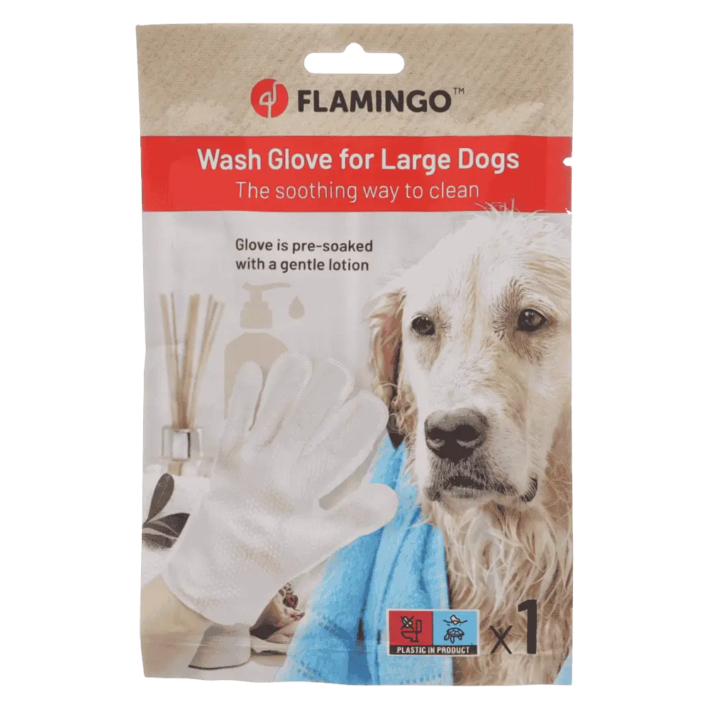Flamingo Manopla de Lavado Propy Paño Impregnado para Perros FLAMINGO Mascotas-Ávila