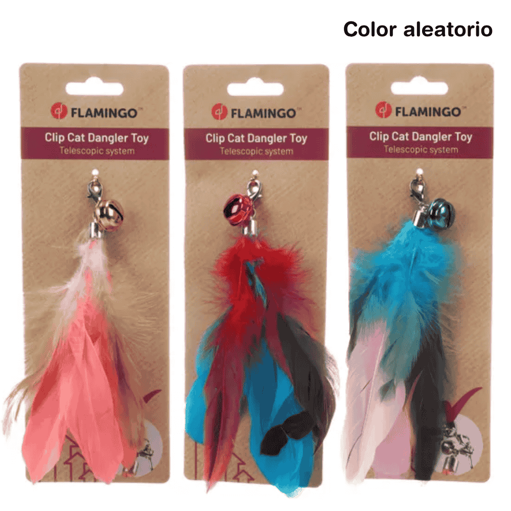 Flamingo Maud Pluma Colgante para Vara Juguete para Gatos 1 ud FLAMINGO Mascotas-Ávila