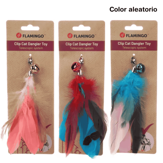 Flamingo Maud Pluma Colgante para Vara Juguete para Gatos 1 ud FLAMINGO Mascotas-Ávila