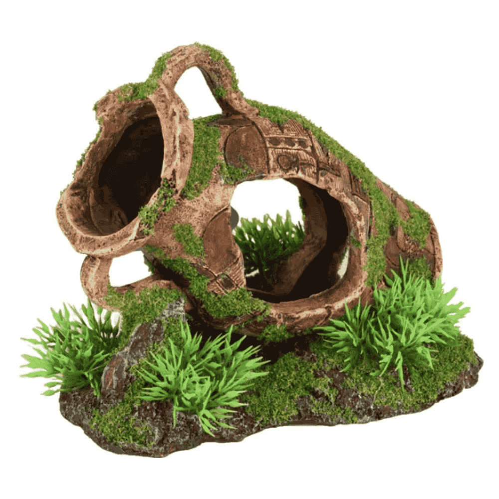 16x11x13cm Flamingo Moza Vasijas con Plantas Decoración para Acuarios FLAMINGO Mascotas-Ávila