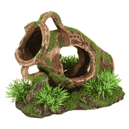 16x11x13cm Flamingo Moza Vasijas con Plantas Decoración para Acuarios FLAMINGO Mascotas-Ávila