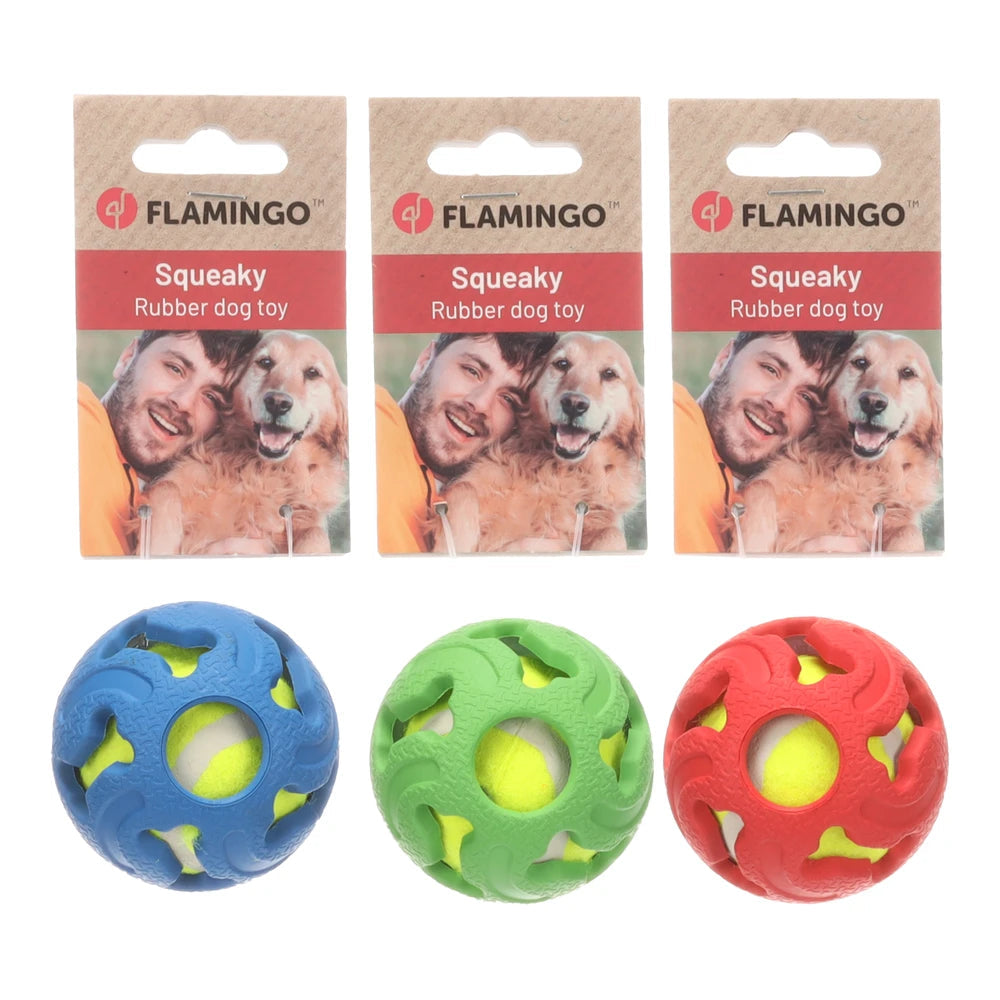 Flamingo Padda Pelota de Goma Juguete para Perros 1 ud FLAMINGO Mascotas-Ávila