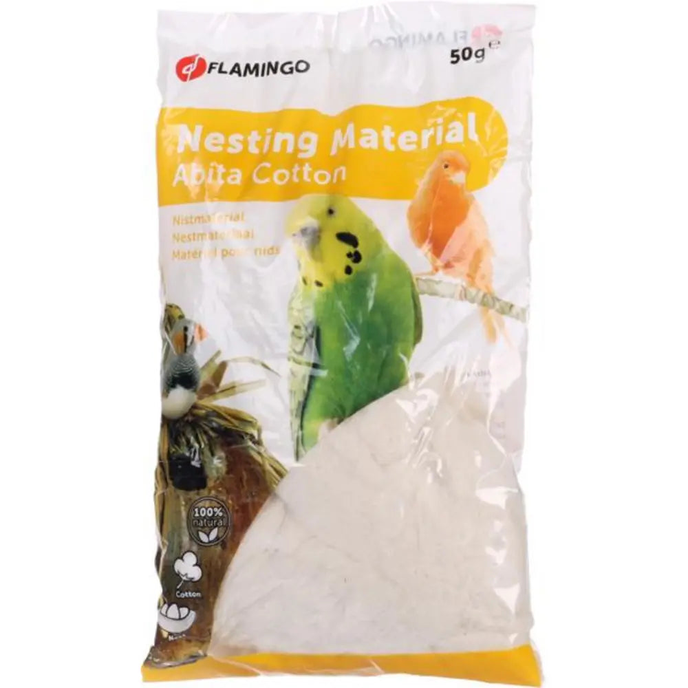 Flamingo Pelote Blanco Para Nido Bolsa 50 g KARLIE Mascotas-Ávila