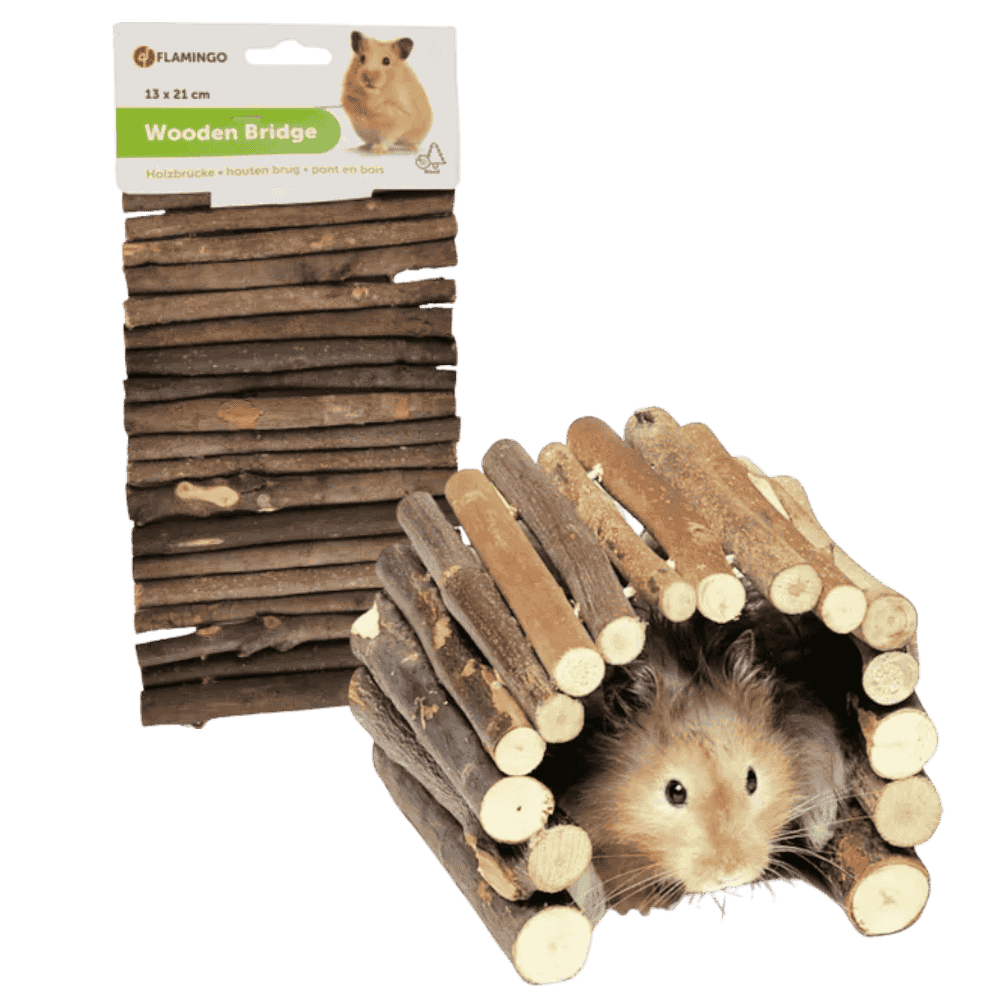 Flamingo Puente Palos de Madera para Roedores FLAMINGO Mascotas-Ávila