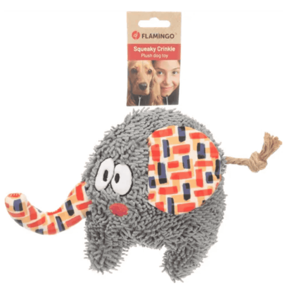 Elefante Gris Flamingo Saffia Juguete para Perros FLAMINGO Mascotas-Ávila