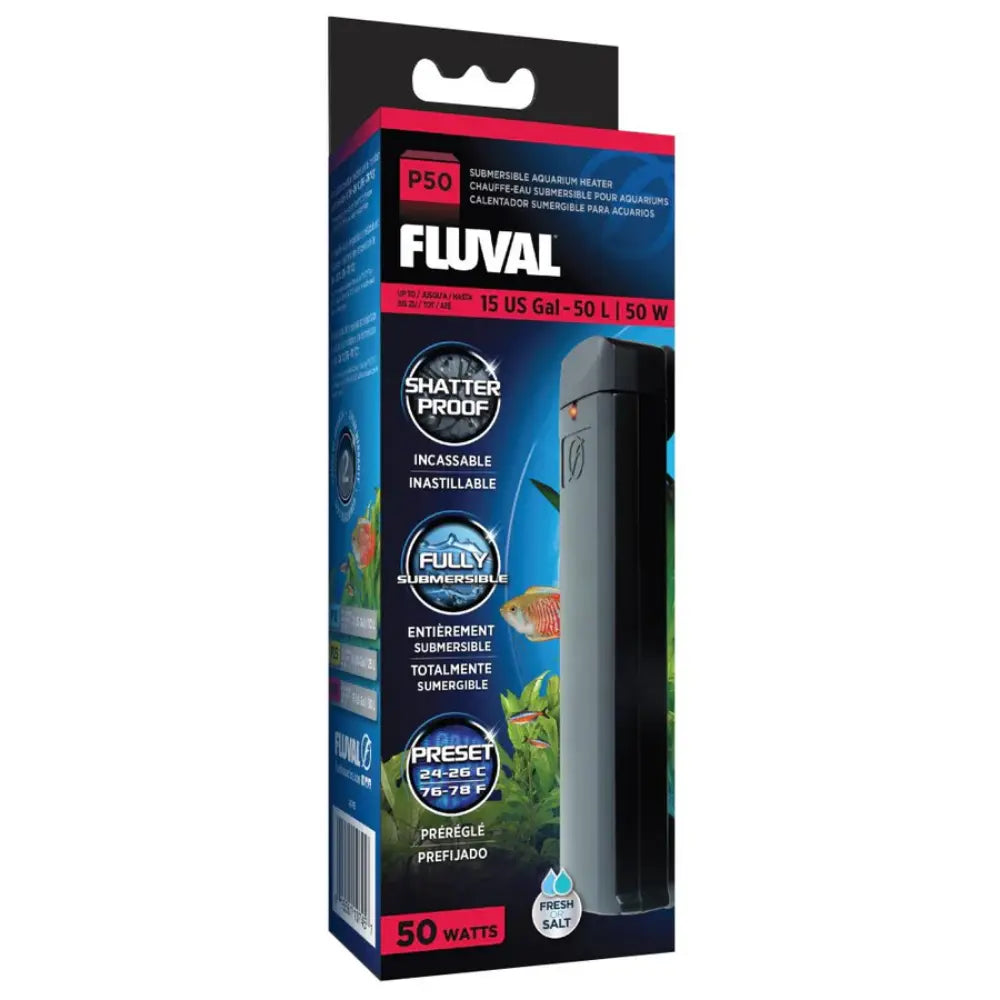 Fluval P50 Pre-Set Calentador 24-26º 50L FLUVAL Mascotas-Ávila