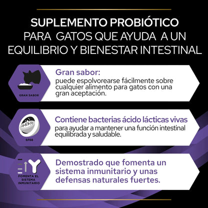 Fortiflora Pro Plan 30 sobres de 1 g Suplemento Probiótico en Polvo para Gatos PRO PLAN Mascotas-Ávila