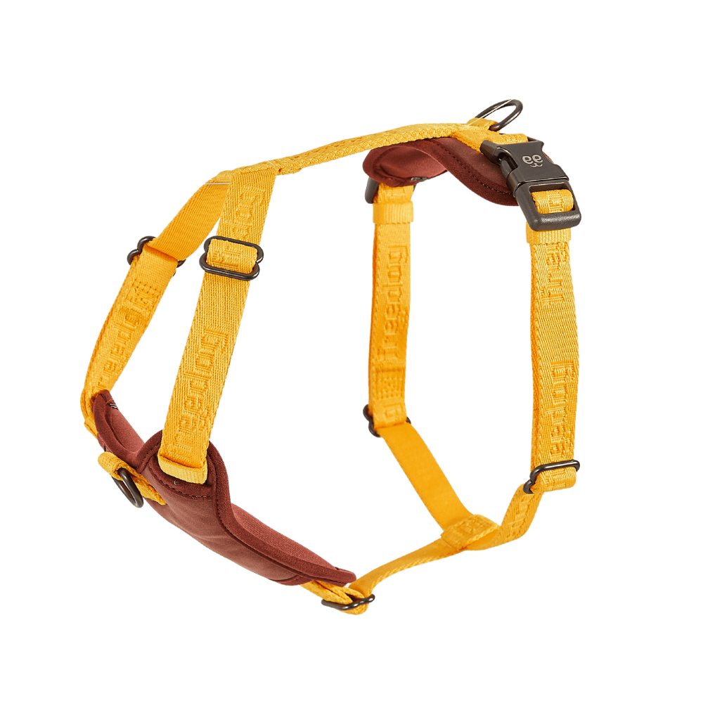 Yellow Sunrise / 25mm x Cuello 40/55cm Pecho 60/90 Freedog Arnés Linum Recycled Acolchado para Perros | Sostenibilidad y Confort FREEDOG Mascotas-Ávila