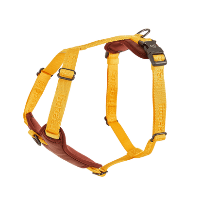 Yellow Sunrise / 25mm x Cuello 40/55cm Pecho 60/90 Freedog Arnés Linum Recycled Acolchado para Perros | Sostenibilidad y Confort FREEDOG Mascotas-Ávila