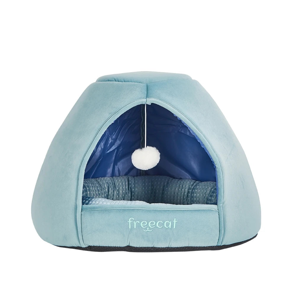 Freedog Igloo Glacial para Gatos | Cama Refrigerante Iglú FREEDOG Mascotas-Ávila