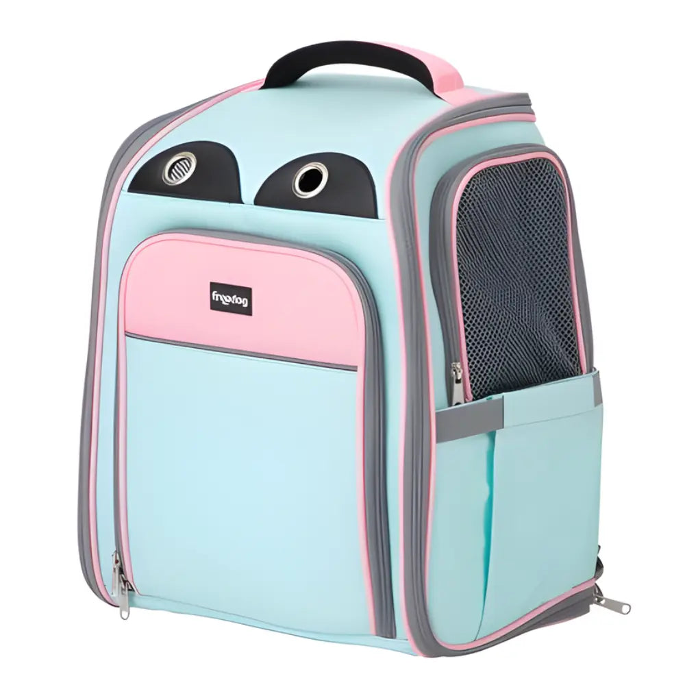 Freedog Mochila Fuji Con Compartimento Rosa y Azul 42X39X26 FREEDOG Mascotas-Ávila