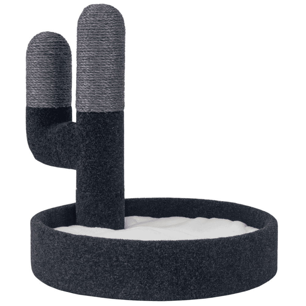 Freedog Rascador CactusNest GRIS 40x40x40cm con Diseño de Cactus para Gatos FREEDOG Mascotas-Ávila