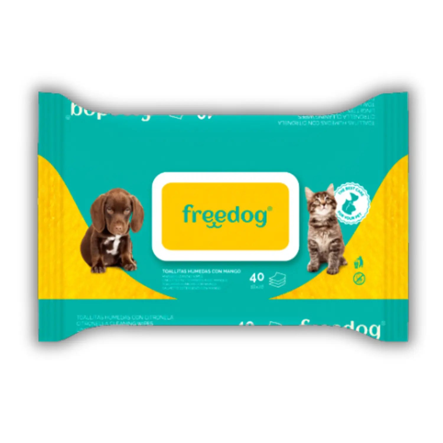 Toallitas Húmedas Mango Freedog 40Udes 28X18Cm - Mejor Precio - Mascotas Ávila