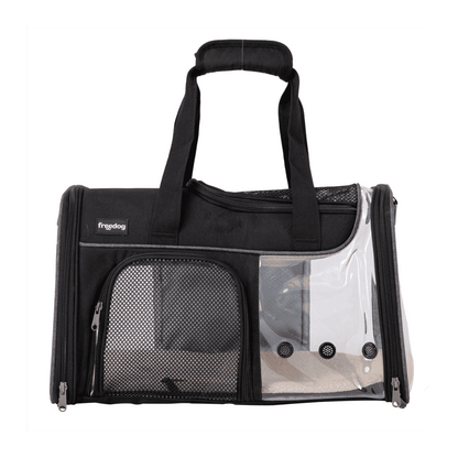 Freedog Transportín Transparente JFK 49x29x29cm para Perros y Gatos FREEDOG Mascotas-Ávila