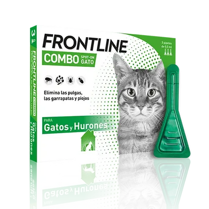 Frontline® Combo Antiparasitario Spot On para Gatos 3 Pipetas BOEHRINGER Mascotas-Ávila