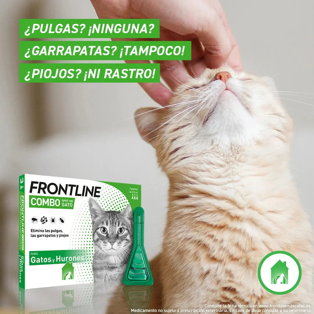 Frontline® Combo Antiparasitario Spot On para Gatos 3 Pipetas BOEHRINGER Mascotas-Ávila