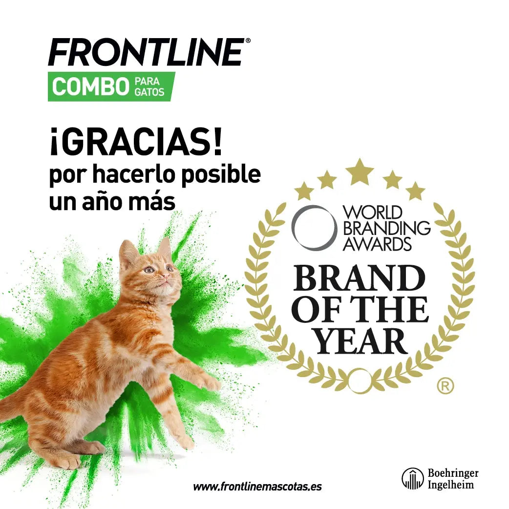 Frontline® Combo Antiparasitario Spot On para Gatos 3 Pipetas BOEHRINGER Mascotas-Ávila