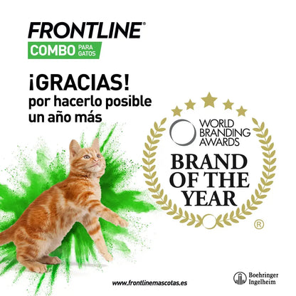 Frontline® Combo Antiparasitario Spot On para Gatos 3 Pipetas BOEHRINGER Mascotas-Ávila