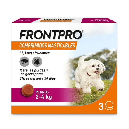 Frontpro Comprimidos Masticables Antiparasitarios para Perros 3 uds. BOEHRINGER Mascotas-Ávila