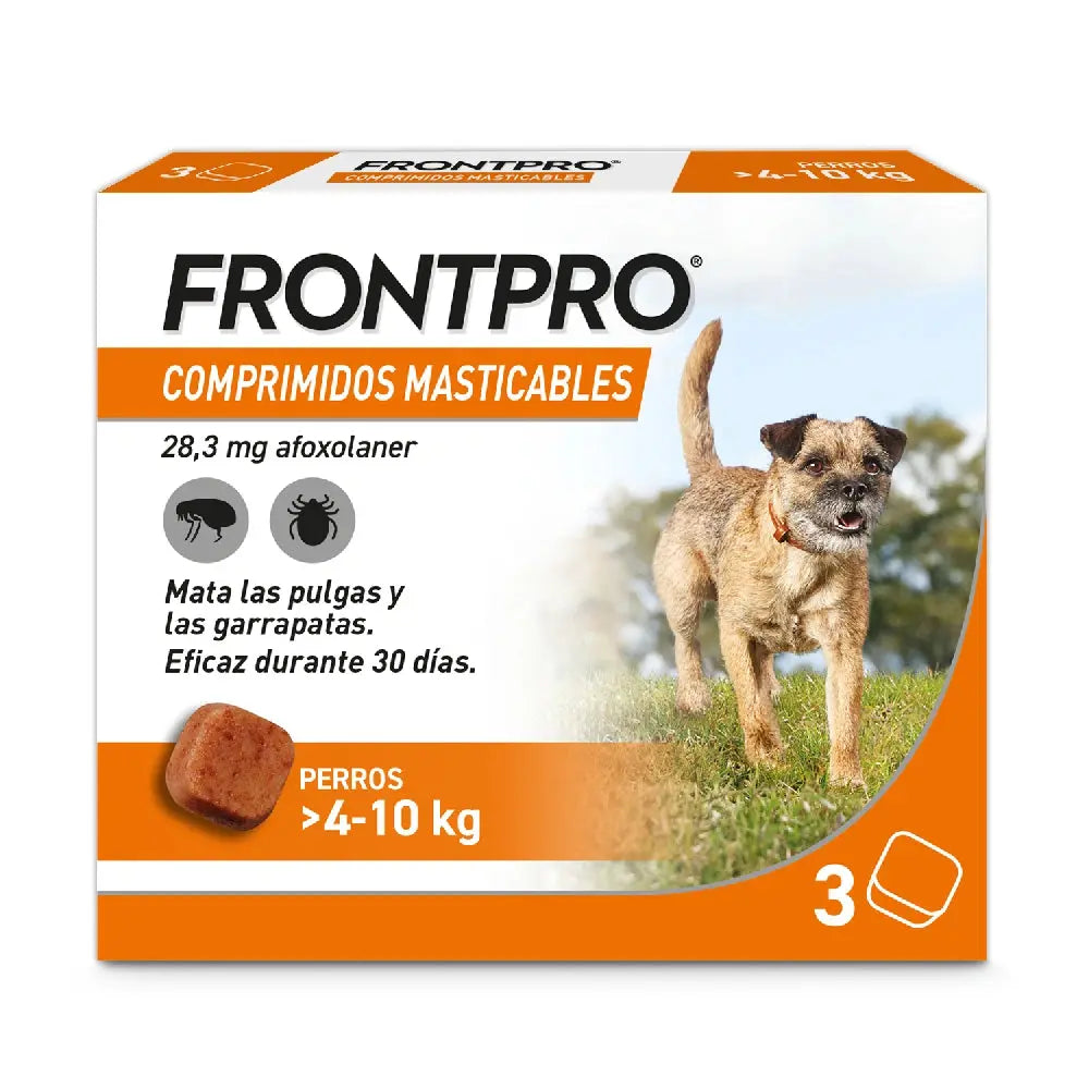 Frontpro Comprimidos Masticables Antiparasitarios para Perros 3 uds. BOEHRINGER Mascotas-Ávila
