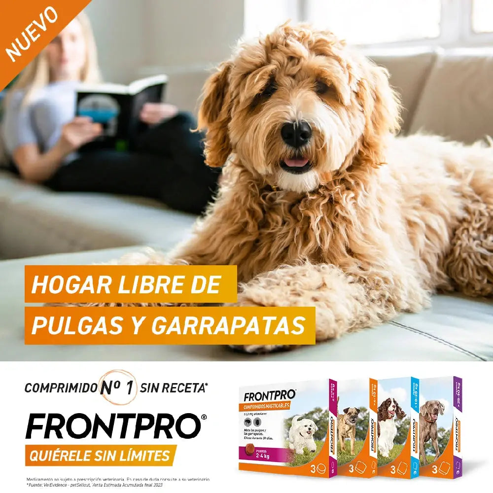 Frontpro Comprimidos Masticables Antiparasitarios para Perros 3 uds. BOEHRINGER Mascotas-Ávila