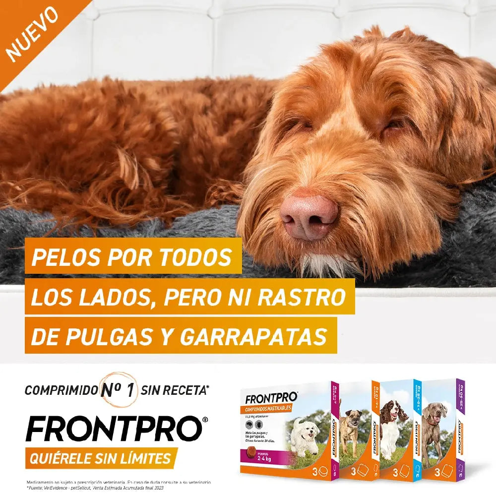 Frontpro Comprimidos Masticables Antiparasitarios para Perros 3 uds. BOEHRINGER Mascotas-Ávila