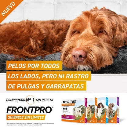 Frontpro Comprimidos Masticables Antiparasitarios para Perros 3 uds. BOEHRINGER Mascotas-Ávila