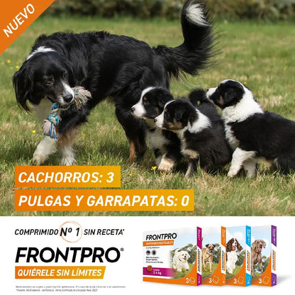 Frontpro Comprimidos Masticables Antiparasitarios para Perros 3 uds. BOEHRINGER Mascotas-Ávila