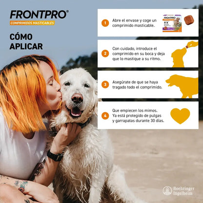 Frontpro Comprimidos Masticables Antiparasitarios para Perros 3 uds. BOEHRINGER Mascotas-Ávila