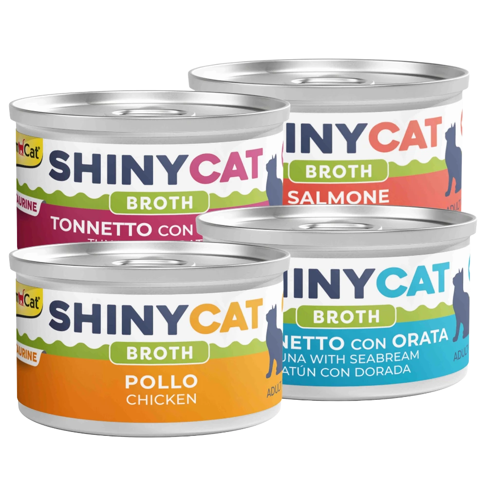 Gimcat Shinycat Caldo para Gatos 70 g en Lata GIMCAT Mascotas-Ávila