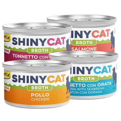 Gimcat Shinycat Caldo para Gatos 70 g en Lata GIMCAT Mascotas-Ávila