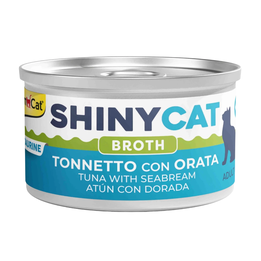 Gimcat Shinycat Caldo para Gatos 70 g en Lata GIMCAT Mascotas-Ávila